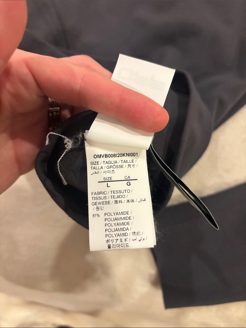 Off-White active dark grey Half-Zip Performance Top size L large - Picture 8 of 9